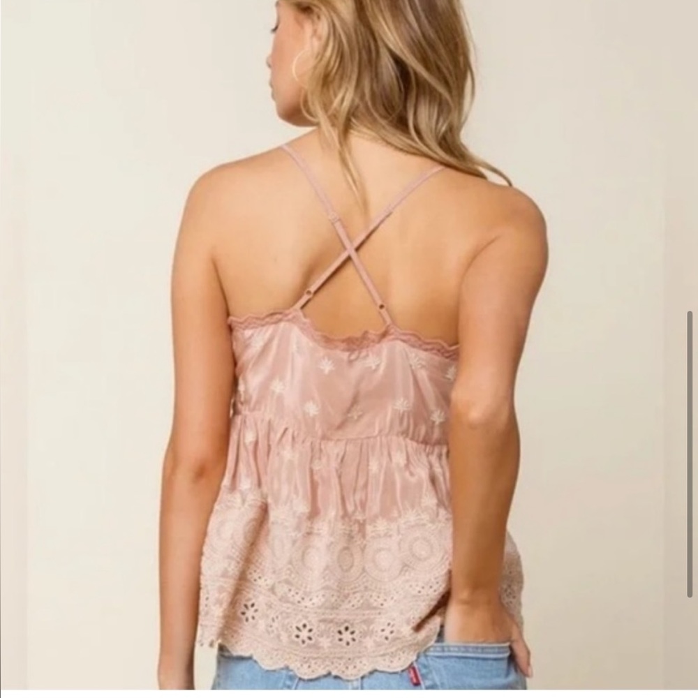 Free People Jenna Embroidery Cami